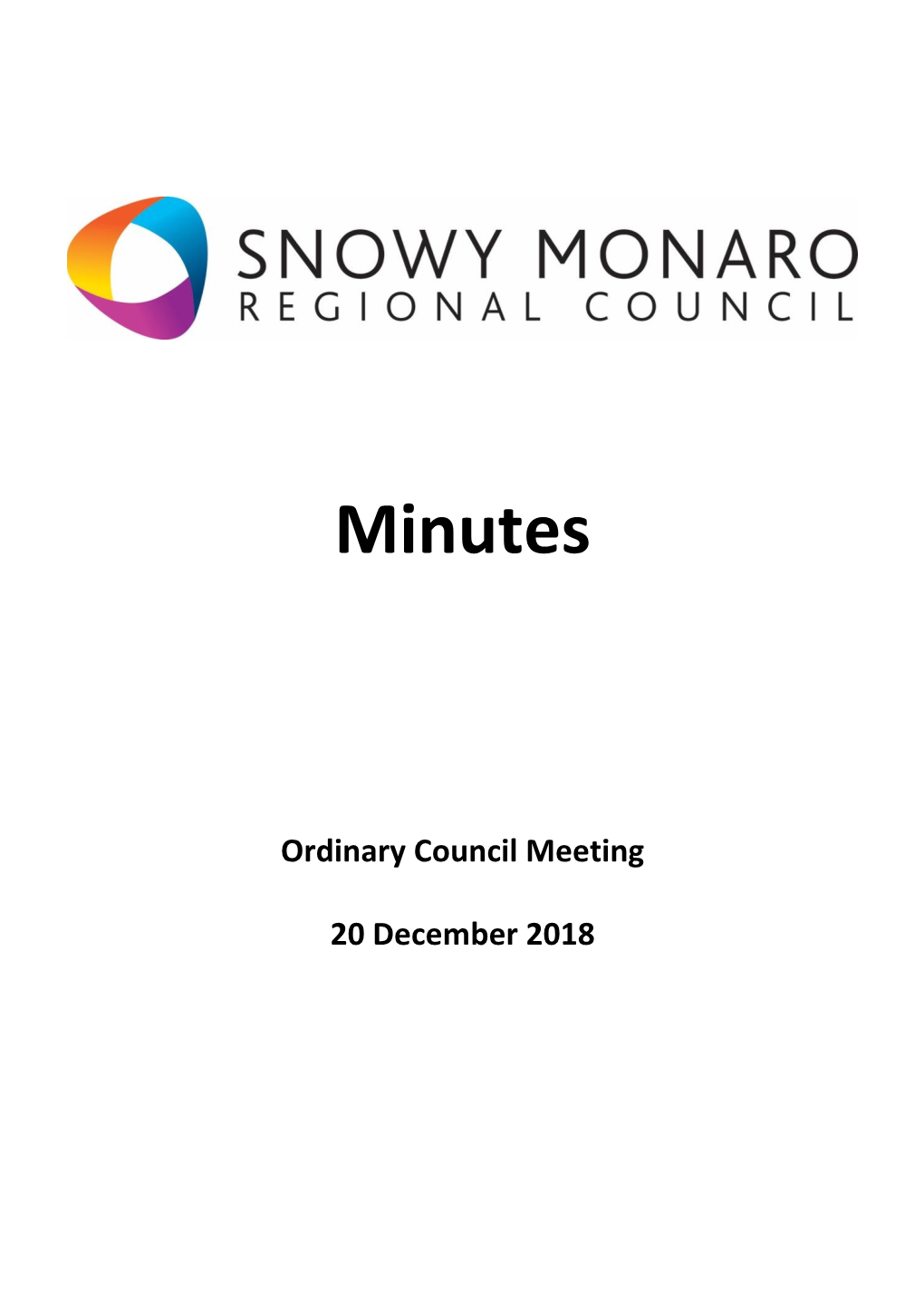 Minutes of Ordinary Council Meeting