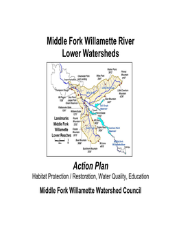 MF Willamette River Council Action Plan