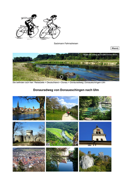 Eine Interessante Radreise Von Donaueschingen Nach