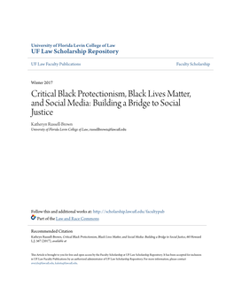 Critical Black Protectionism, Black