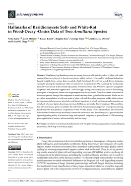 And White-Rot in Wood-Decay -Omics Data of Two Armillaria Species