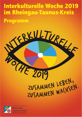 Interkulturelle Woche 2019 Im Rheingau-Taunus-Kreis Programm Programm Der 7