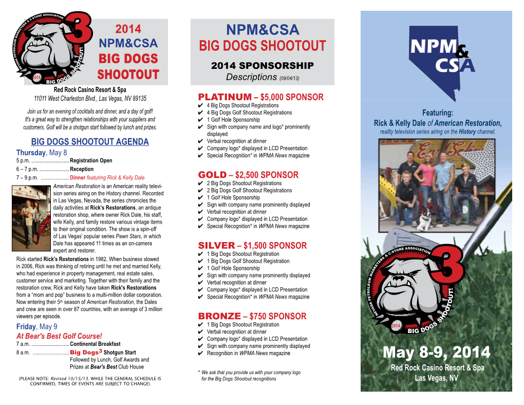 NPM&CSA Big Dogs Shootout