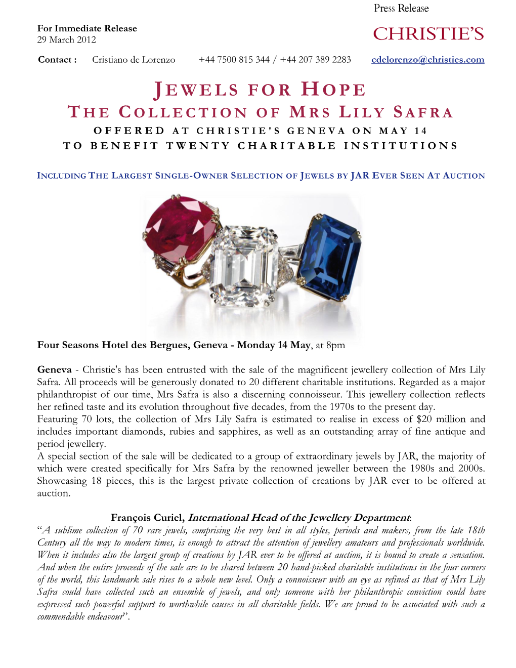 Jewels for Hope