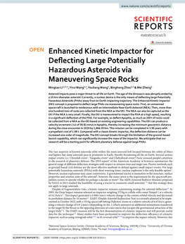 Enhanced Kinetic Impactor for Deflecting Large