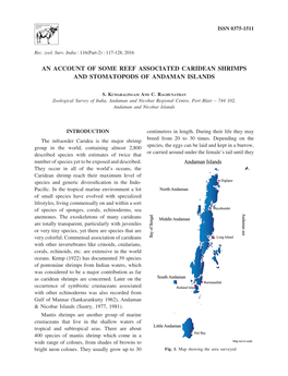 An Account of Some Reef Associated Caridean Shrimps and Stomatopods of Andaman Islands