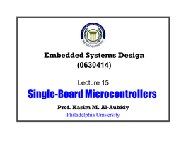 Single-Board Microcontrollers