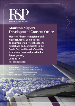 Manston Airport Development Consent Order