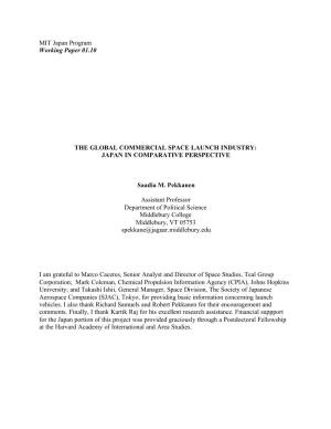 MIT Japan Program Working Paper 01.10 the GLOBAL COMMERCIAL