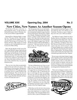 New Cities, New Names As Another Season