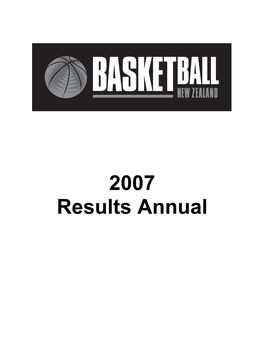 2007 Results Annual WOMEN’S BASKETBALL LEAGUE Regular Season Winners