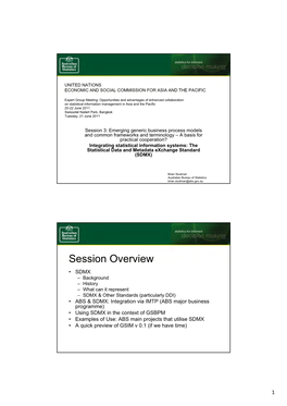 The Statistical Data and Metadata Exchange Standard (SDMX)