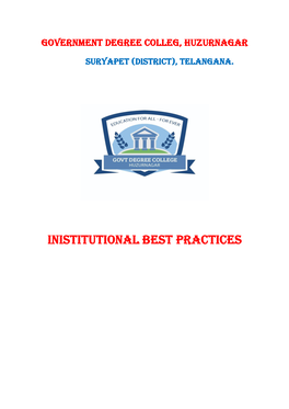 Inistitutional Best Practices