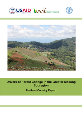 Drivers of Forest Change in the Greater Mekong Subregion Thailand Country Report