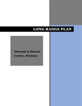 Missoula and Mineral Counties Long Range Plan 2020