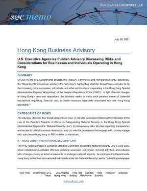 Hong Kong Business Advisory