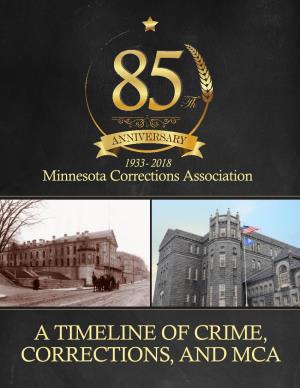 A TIMELINE of CRIME, CORRECTIONS, and MCA Table of Contents