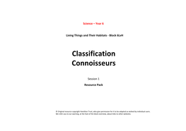Classification Connoisseurs