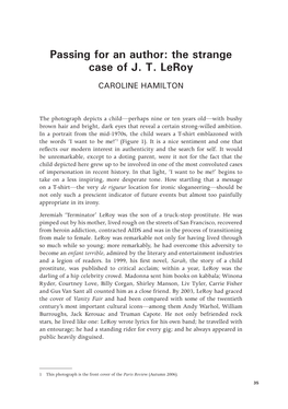 The Strange Case of J. T. Leroy