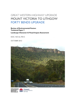 Mount Victoria to Lithgow Forty Bends Upgrade