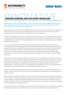 Understanding and Solving Problems