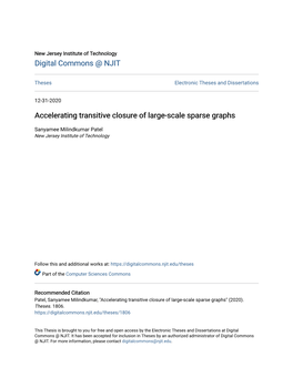 Accelerating Transitive Closure of Large-Scale Sparse Graphs