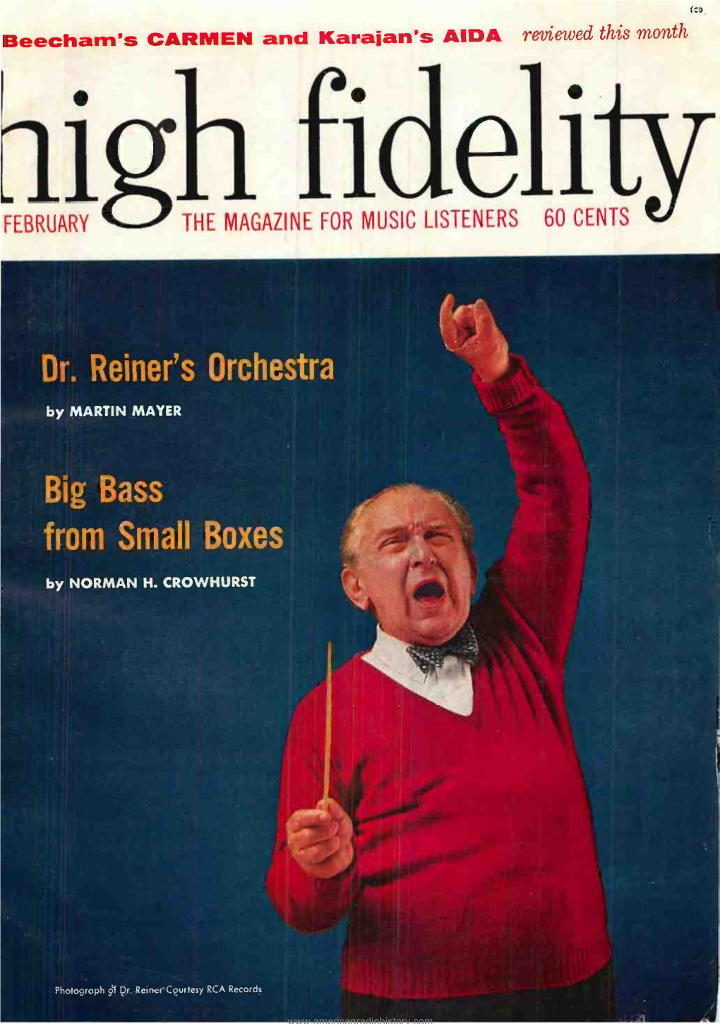 High Fidelity Magazine February 1960