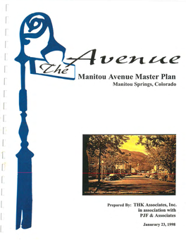 J Manitou Avenue Master Plan R Manitou Springs, Colorado ( I R ( L