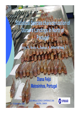 Statistical Species Characterization of Gurnard Landings in North of Portugal