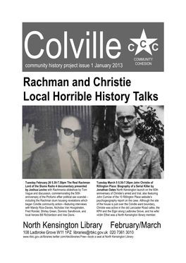 Rachman and Christie Local Horrible History Talks