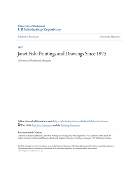 Janet Fish: Paintings and Drawings Since 1975 University of Richmond Museums