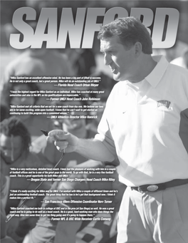Head Coach Mike Sanford ✯