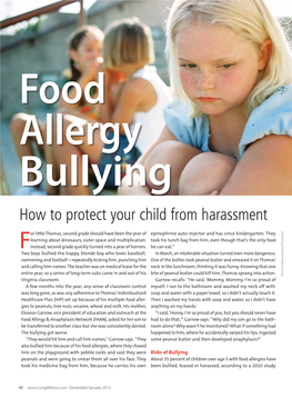 Food Allergy Bullying How to Protect Your Child from Harassment