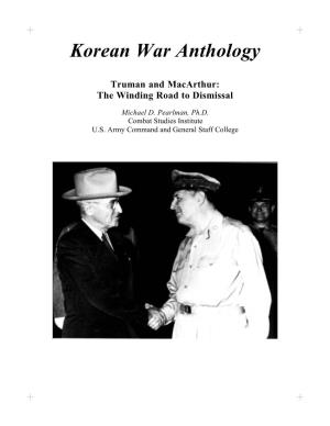 Korean War Anthology