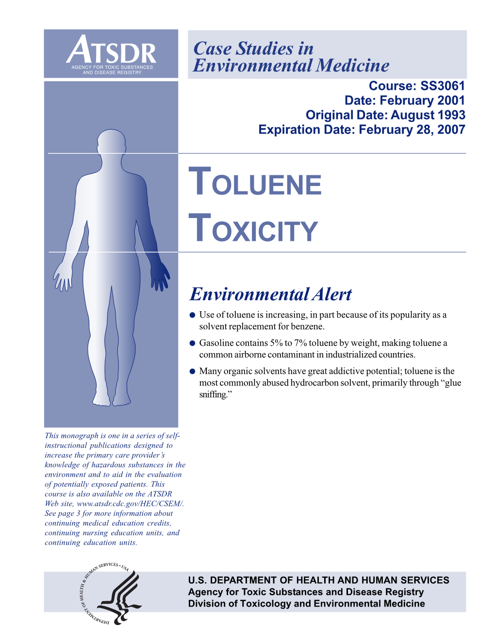 Toluene Toxicity