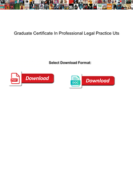 Graduate Certificate in Professional Legal Practice Uts