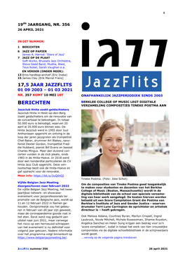 Jazzflits 01 09 2003 – 01 03 2021