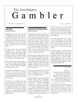 The Intelligent Gamblergambler