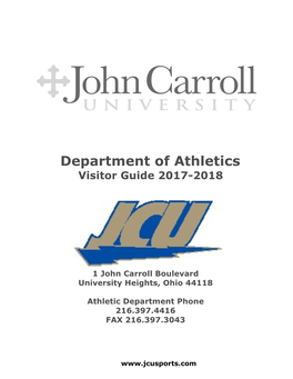 Department of Athletics Visitor Guide 2017-2018