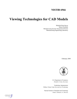 Viewing Technologies for CAD Models
