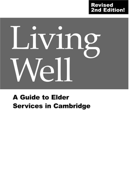 Living Well: a Guide to Elder Services in Cambridge