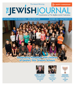 Celebrating Hanukkah with Children of Gesher/ Shir Shalom Schools