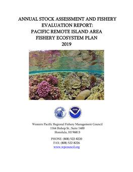 Pacific Remote Island Area Fishery Ecosystem Plan 2019