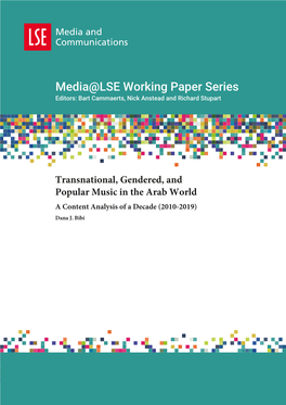 Transnational, Gendered, and Popular Music in the Arab World a Content Analysis of a Decade (2010-2019) Dana J
