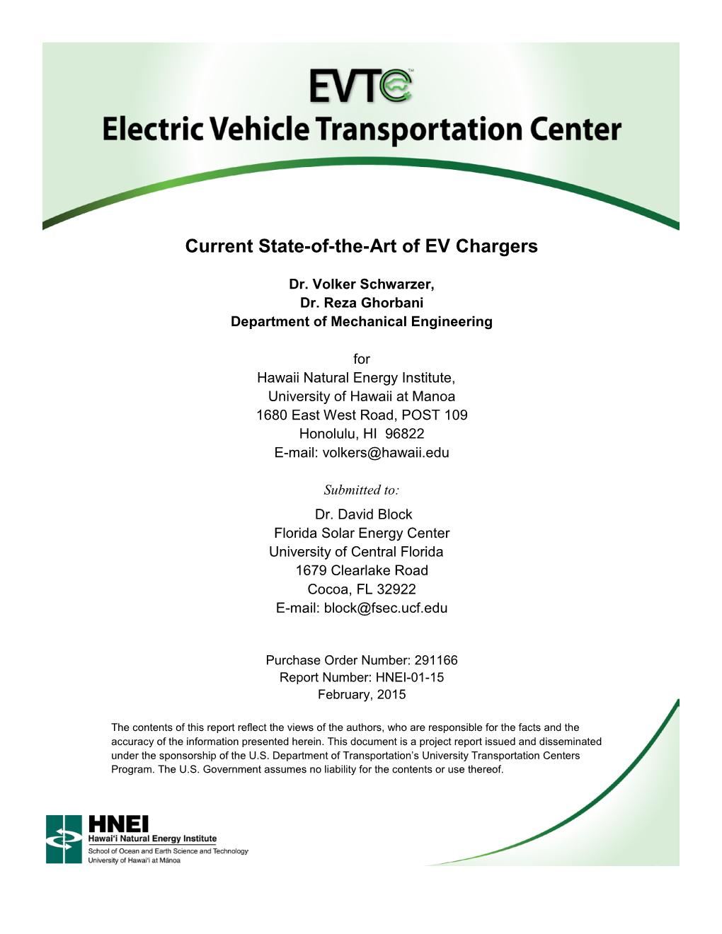 Current State-Of-The-Art of EV Chargers