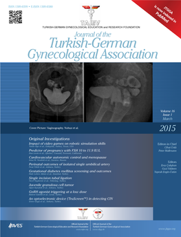 Turkish-German ) in Detecting CIN TM Journal of the Official Journal of the an Turkish-Germ