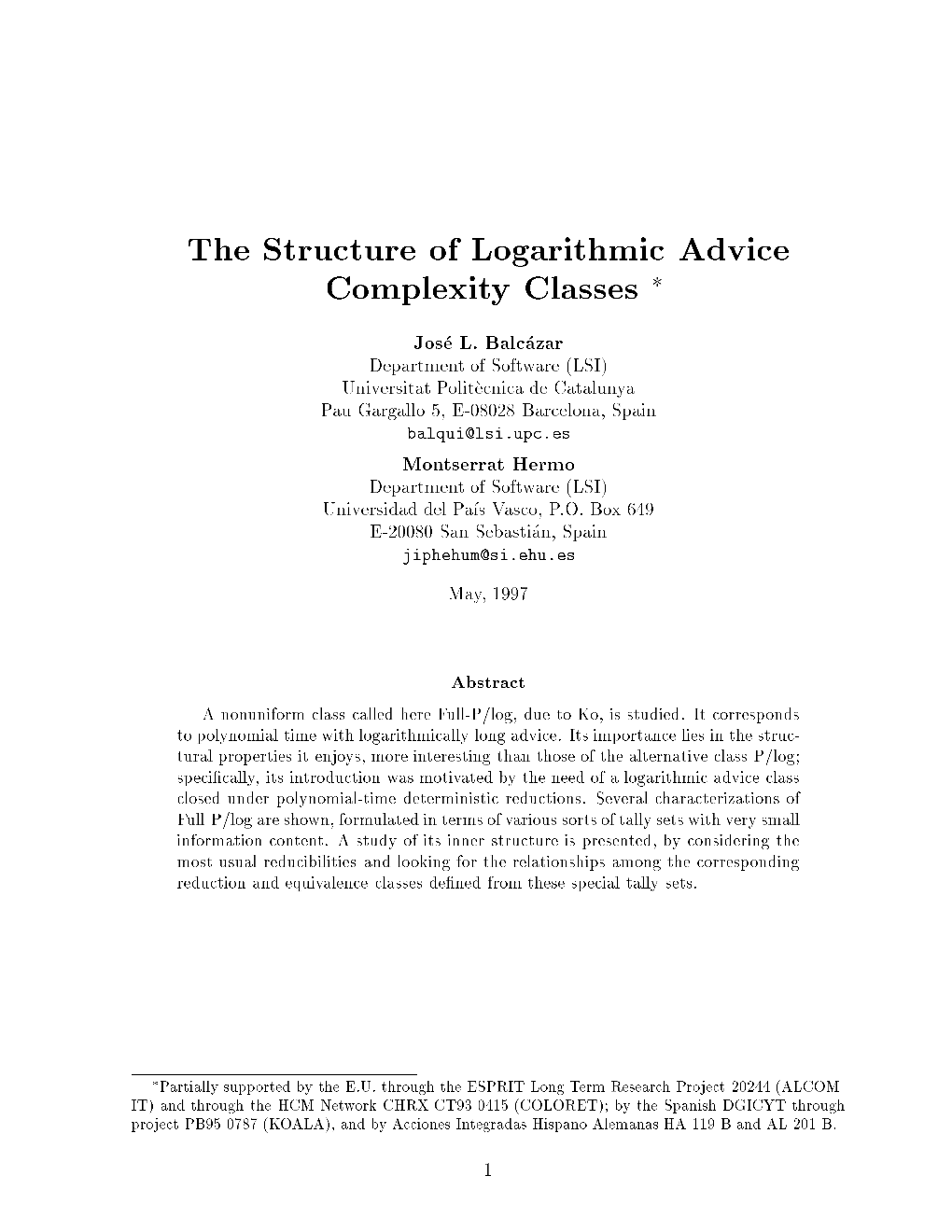 The Structure of Logarithmic Advice Complexity Classes