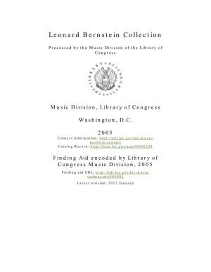 Leonard Bernstein Collection