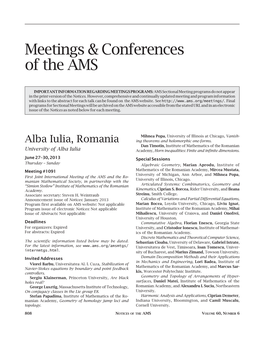 Meetings & Conferences of The
