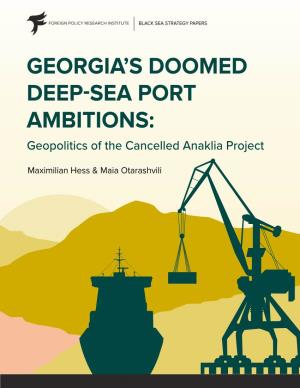 Geopolitics of the Cancelled Anaklia Project